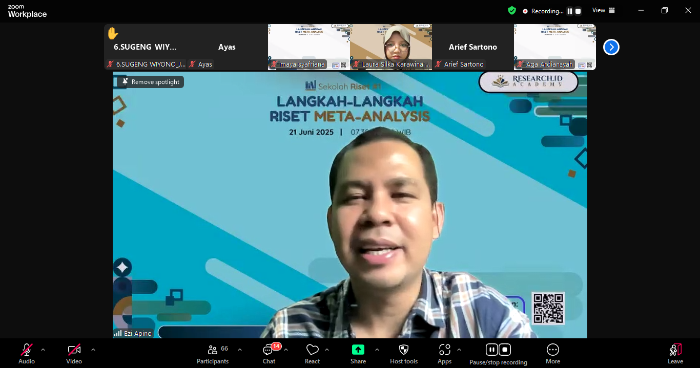 Sekolah Riset #1 Langkah-langkah Riset Meta-Analysis